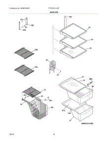 09 - Shelves parts for Frigidaire Refrigerator FFHS2313LM7 / from AppliancePartsPros.com