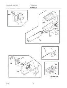 11 - Controls parts for Frigidaire Refrigerator FGHS2342LF6 / from AppliancePartsPros.com