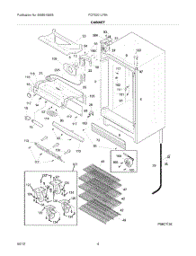 05 - Cabinet parts for Frigidaire Freezer FCFS201LFB4 / from AppliancePartsPros.com