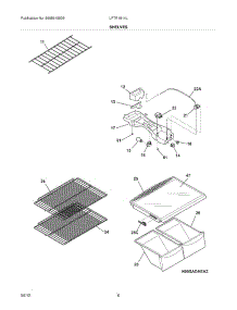 07 - Shelves parts for Frigidaire Refrigerator LFTR1814LW9 / from AppliancePartsPros.com