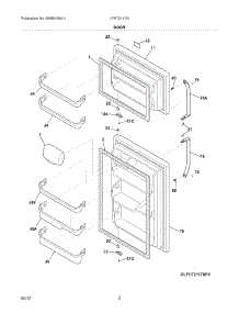 03 - Doors parts for Frigidaire Refrigerator LFHT2117NF3 / from AppliancePartsPros.com