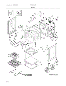 05 - Body parts for Frigidaire Range FFEF3048LSM / from AppliancePartsPros.com