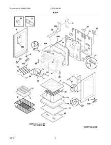 05 - Body parts for Frigidaire Range LFEF3018LWF / from AppliancePartsPros.com