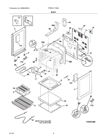 05 - Body parts for Frigidaire Range FFEF3017XWA / from AppliancePartsPros.com