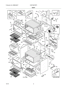 05 - Body parts for Frigidaire Range CGEF306TMFD / from AppliancePartsPros.com