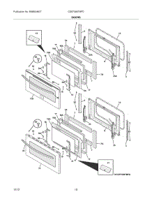 09 - Doors parts for Frigidaire Range CGEF306TMFD / from AppliancePartsPros.com