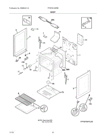 07 - Body parts for Frigidaire Range FFGF3013ZWB / from AppliancePartsPros.com