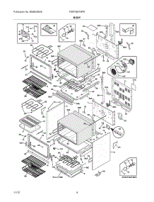 05 - Body parts for Frigidaire Range FGEF306TMFE / from AppliancePartsPros.com