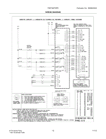 11 - Wiring Diagram parts for Frigidaire Range FGEF306TMFE / from AppliancePartsPros.com