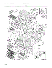 05 - Body parts for Frigidaire Range CGEF304DKF4 / from AppliancePartsPros.com