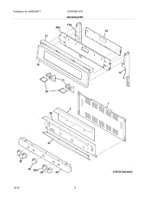 03 - Backguard parts for Frigidaire Range CPGF3081KFN / from AppliancePartsPros.com