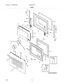 11 - Door parts for Frigidaire Range CGDS3065KF7 / from AppliancePartsPros.com