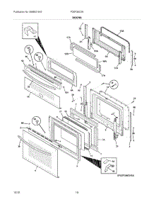 09 - Doors parts for Frigidaire Range FGEF300DNBA / from AppliancePartsPros.com