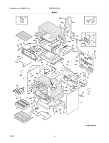 05 - Body parts for Frigidaire Range FGEF300DNFA / from AppliancePartsPros.com
