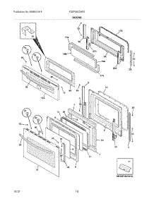 09 - Doors parts for Frigidaire Range FGEF300DNFA / from AppliancePartsPros.com