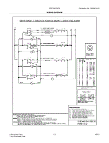 11 - Wiring Diagram parts for Frigidaire Range FGEF300DNFA / from AppliancePartsPros.com