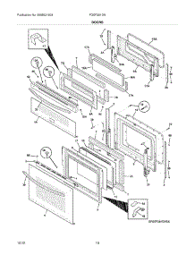 09 - Doors parts for Frigidaire Range FGEF301DNBA / from AppliancePartsPros.com
