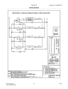 11 - Wiring Diagram parts for Frigidaire Range FGEF301DNBA / from AppliancePartsPros.com