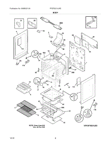 07 - Body parts for Frigidaire Range FFGF3021LWD / from AppliancePartsPros.com