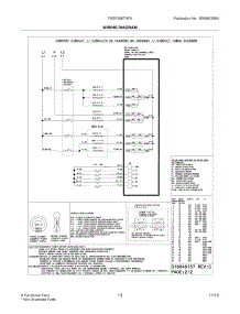11 - Wiring Diagram parts for Frigidaire Range FGEF308TNFA / from AppliancePartsPros.com