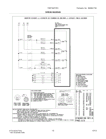 11 - Wiring Diagram parts for Frigidaire Range FGEF302TNFA / from AppliancePartsPros.com