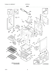 07 - Body parts for Frigidaire Range LGGF3044LQC / from AppliancePartsPros.com
