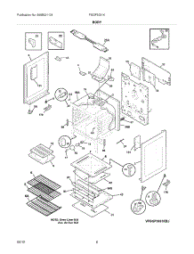 07 - Body parts for Frigidaire Range FGGF3031KWM / from AppliancePartsPros.com