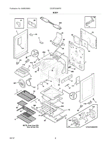 07 - Body parts for Frigidaire Range CGGF3056KFS / from AppliancePartsPros.com