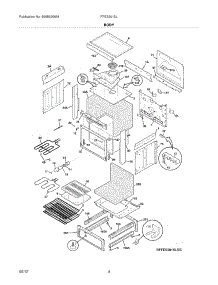 05 - Body parts for Frigidaire Range FFES3015LBH / from AppliancePartsPros.com