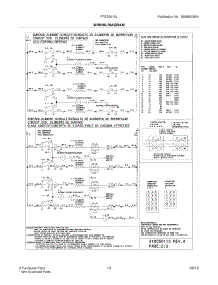 11 - Wiring Diagram parts for Frigidaire Range FFES3015LBH / from AppliancePartsPros.com