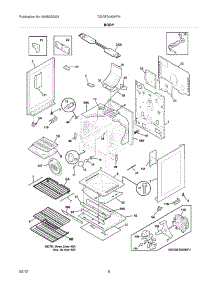 07 - Body parts for Frigidaire Range DGGF3042KFN / from AppliancePartsPros.com