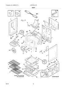 07 - Body parts for Frigidaire Range LGGF3044LFG / from AppliancePartsPros.com
