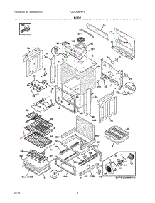 07 - Body parts for Frigidaire Range FGDS3065KFG / from AppliancePartsPros.com