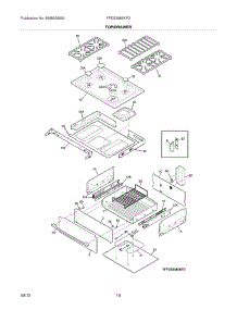 09 - Top / Drawer parts for Frigidaire Range FPDS3085KFG / from AppliancePartsPros.com
