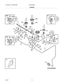 05 - Burner parts for Frigidaire Range CPDS3085KF7 / from AppliancePartsPros.com
