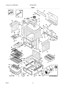 07 - Body parts for Frigidaire Range CGDS3065KF6 / from AppliancePartsPros.com