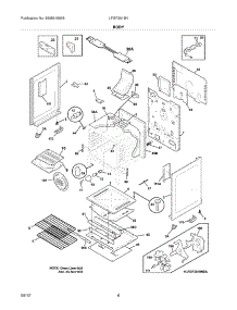 07 - Body parts for Frigidaire Range LFGF3019NWA / from AppliancePartsPros.com