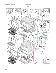 05 - Body parts for Frigidaire Range FGEF306TMFD / from AppliancePartsPros.com