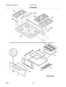 09 - Top / Drawer parts for Frigidaire Range FFGF3019LBA / from AppliancePartsPros.com
