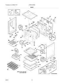 05 - Body parts for Frigidaire Range LFEF3016NSA / from AppliancePartsPros.com