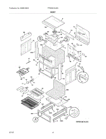 05 - Body parts for Frigidaire Range FFES3015LSG / from AppliancePartsPros.com