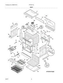 05 - Body parts for Frigidaire Range FFED3015LBE / from AppliancePartsPros.com