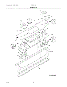 03 - Backguard parts for Frigidaire Range FFED3015LWE / from AppliancePartsPros.com