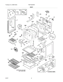 05 - Body parts for Frigidaire Range FGEF3032MFE / from AppliancePartsPros.com