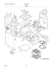 05 - Body parts for Frigidaire Range CFEF2425LSC / from AppliancePartsPros.com
