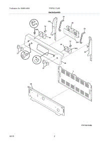 03 - Backguard parts for Frigidaire Range FFEF3017LWE / from AppliancePartsPros.com