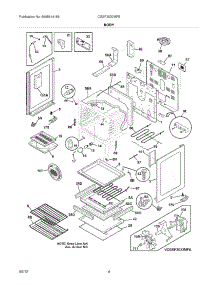05 - Body parts for Frigidaire Range CGEF3032MFE / from AppliancePartsPros.com