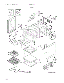 05 - Body parts for Frigidaire Range FFEF3017LSJ / from AppliancePartsPros.com