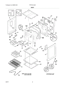 05 - Body parts for Frigidaire Range FFEF3015LSK / from AppliancePartsPros.com