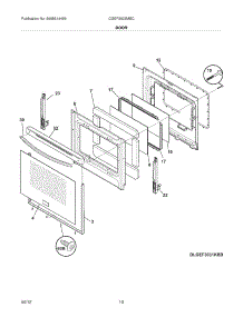 09 - Door parts for Frigidaire Range CGEF3032MBC / from AppliancePartsPros.com